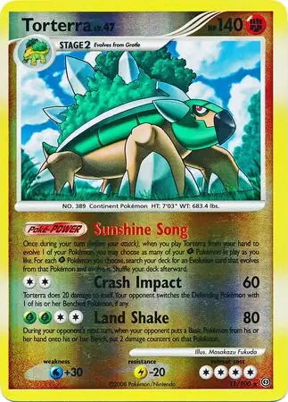 Stormfront Torterra #11/100 reverse holo